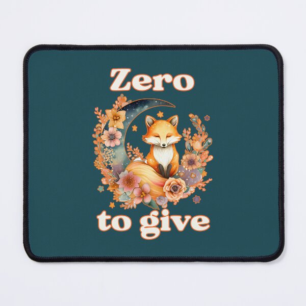 Item preview, Zero Fox To Give: A beautiful serene fox sitting on a quarter moon surrounded by flowers. designed and sold by JoyOfHopeStore.