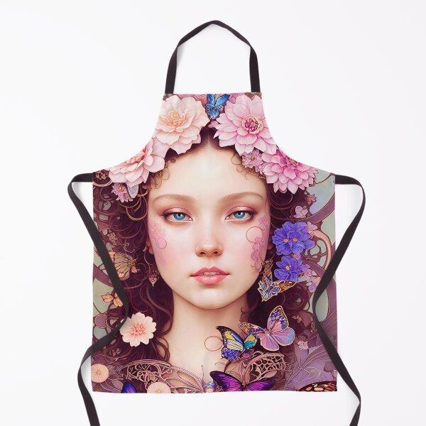 Item preview, Art Nouveau Butterflies Lady designed and sold by AiAestheticPics & More....