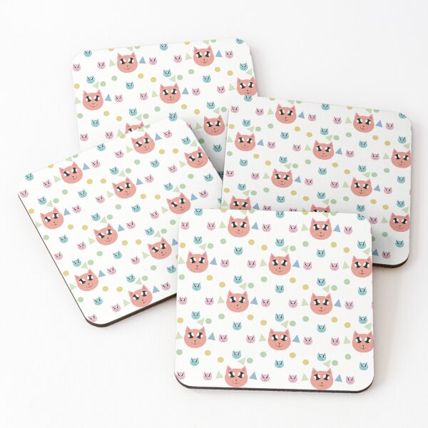 Item preview, Cute kawaii cat pattern  designed and sold by Jsamdesigns.
