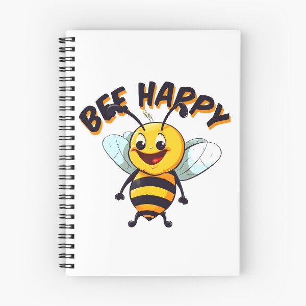 Item preview, Bee happy, cute bee smiling designed and sold by RetroNeon.