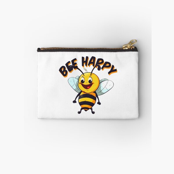 Item preview, Bee happy, cute bee smiling designed and sold by RetroNeon.