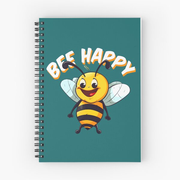 Item preview, Bee happy, cute bee smiling designed and sold by RetroNeon.