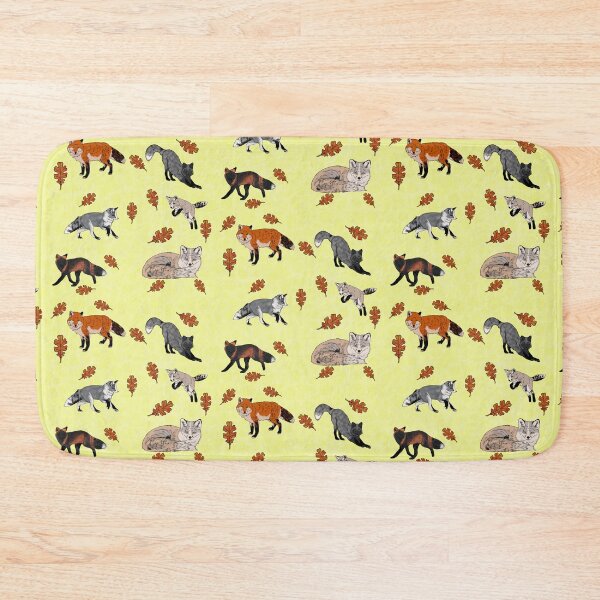 Item preview, Red Foxes Morphs in Yellow designed and sold by Ashley Gagnon.