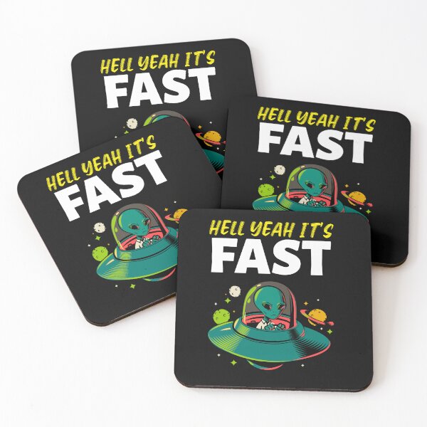 Item preview, HELL YEAH IT'S FAST designed and sold by BestCoolStuff.