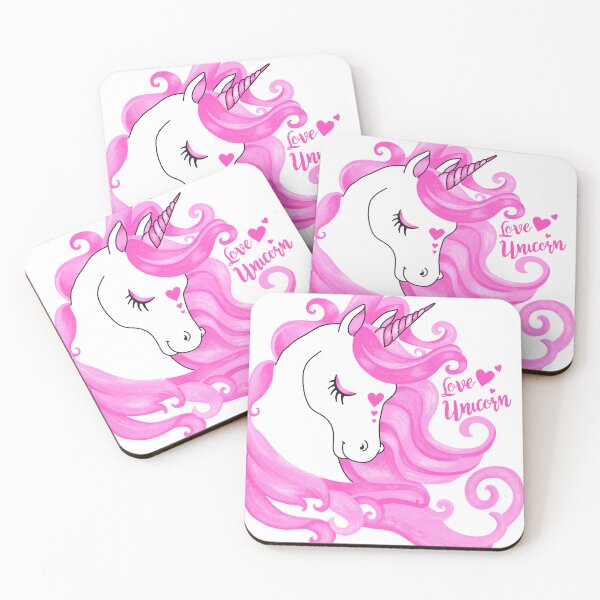 Item preview, UNICORN PINK FUCSHIA RASTER - I BELIEVE designed and sold by ChristinePs.
