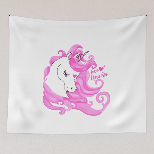 Item preview, UNICORN PINK FUCSHIA RASTER - I BELIEVE designed and sold by ChristinePs.