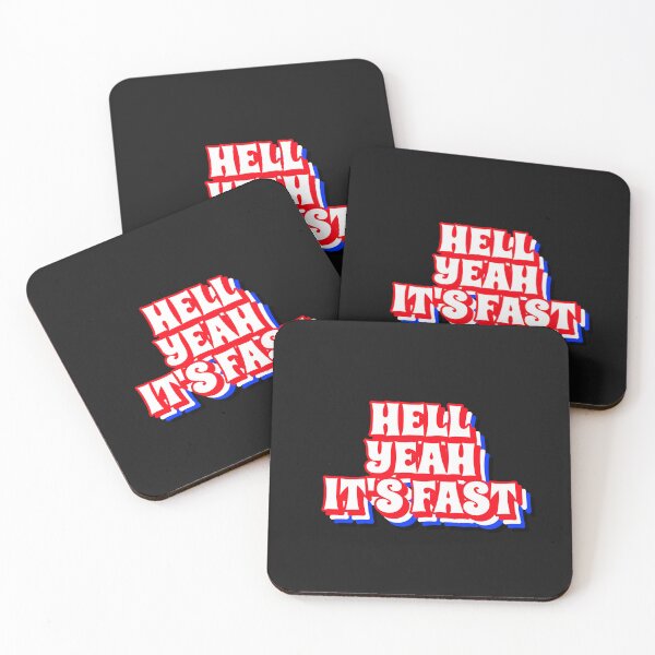 Item preview, HELL YEAH IT'S FAST designed and sold by BestCoolStuff.