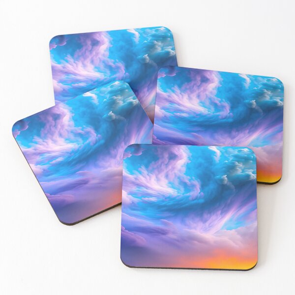 Item preview, Blue & Purple Clouds designed and sold by PatternPeak.