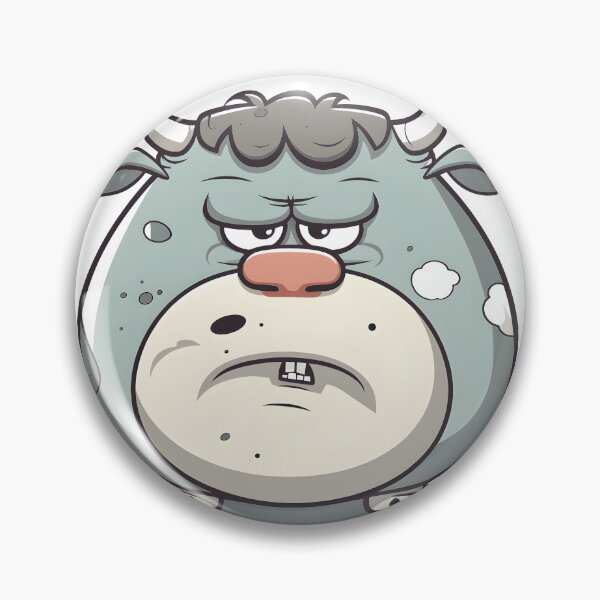 Artikelvorschau, Grumpy bull cow sticker entworfen und verkauft von MidgardWonders.