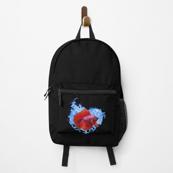Item preview, Red Betta Fish In Blue Flame Heart designed and sold by Heathermarie321.