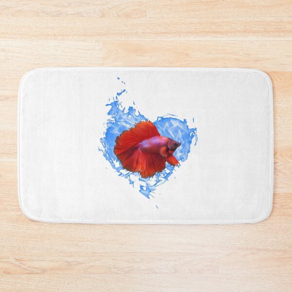 Item preview, Red Betta Fish In Blue Flame Heart designed and sold by Heathermarie321.