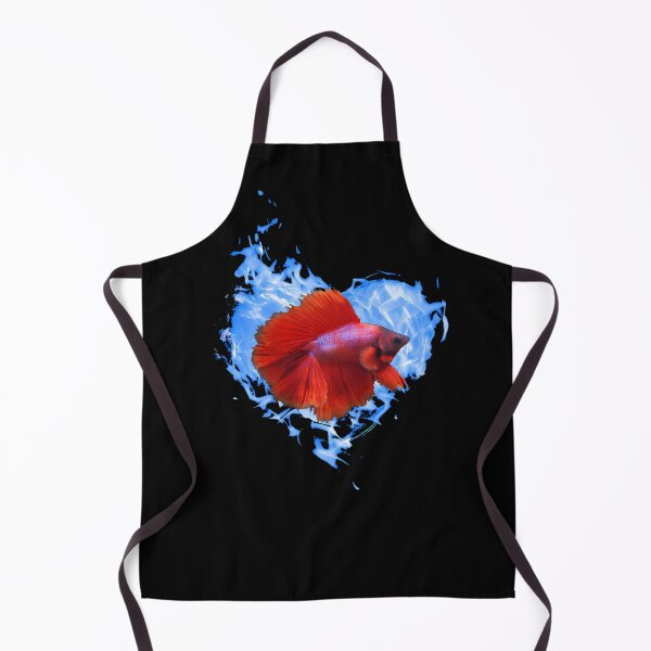 Item preview, Red Betta Fish In Blue Flame Heart designed and sold by Heathermarie321.