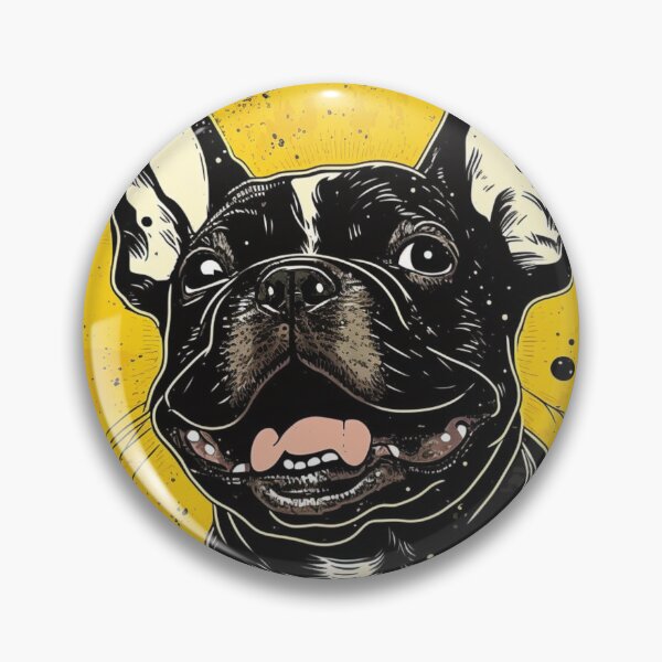 Item preview, Diseño de serigrafía de bulldog francés designed and sold by magogglemakes.
