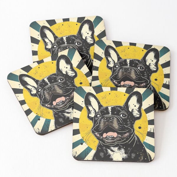 Item preview, Diseño de serigrafía de bulldog francés designed and sold by magogglemakes.