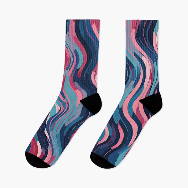Item preview, Abstract Pink and Blue Wavy Lines 1 designed and sold by ClericDesign.
