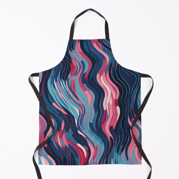 Artikelvorschau, Abstrakte rosa und blaue Wellenlinien 1 entworfen und verkauft von ClericDesign.