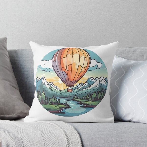 Item preview, Scenic Hot Air Balloon Ride Sticker/Magnet designed and sold by ColorStudioArt.