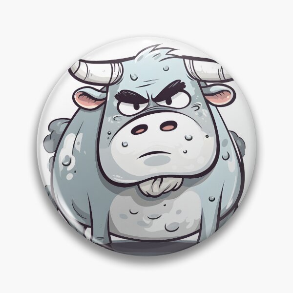 Artikelvorschau, Grumpy bull sticker entworfen und verkauft von MidgardWonders.