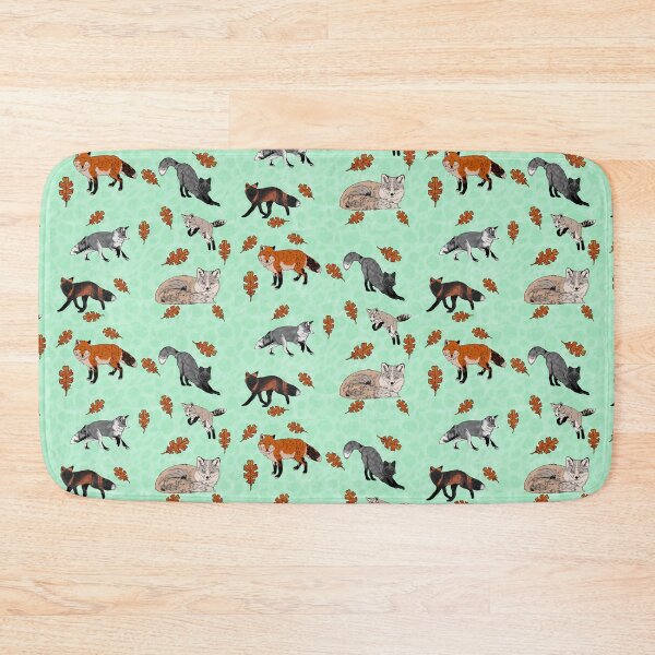 Item preview, Red Foxes Morphs in Minty designed and sold by Ashley Gagnon.