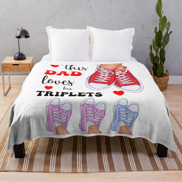 Item preview, This Father Loves His Triplets Sons and Daughters Family Man designed and sold by MimsTees.