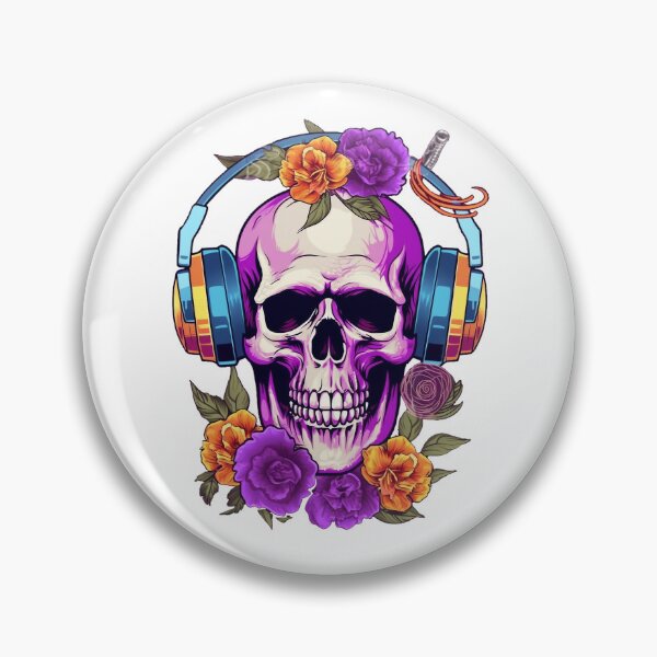 Item preview, Sonorous Heritage: Combine music and nature with our unique skull design designed and sold by LoveHateArt.