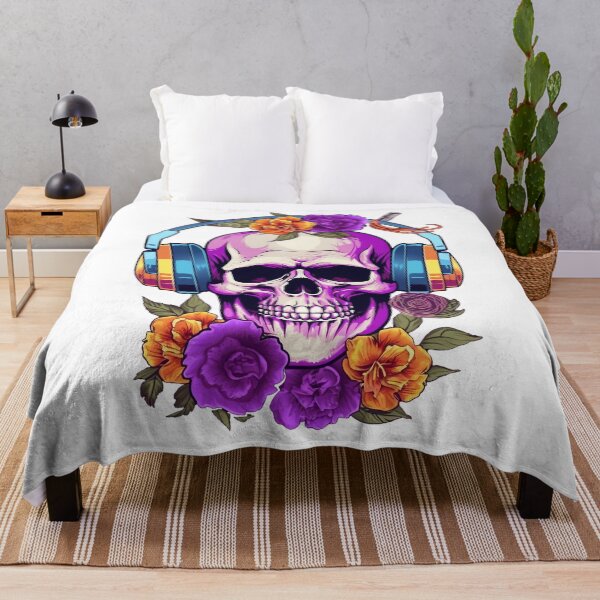 Item preview, Sonorous Heritage: Combine music and nature with our unique skull design designed and sold by LoveHateArt.