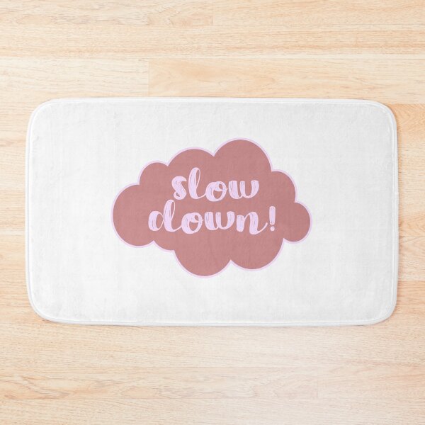 Item preview, Slow Down! Pastel Pink Motivational Aesthetic Cloud Quote  designed and sold by inherflopera.