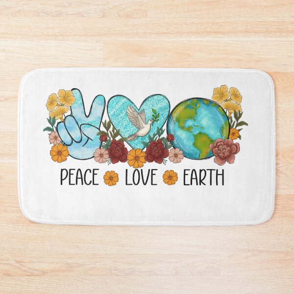 Item preview, Peace Love Earth designed and sold by DigitalChickHub.