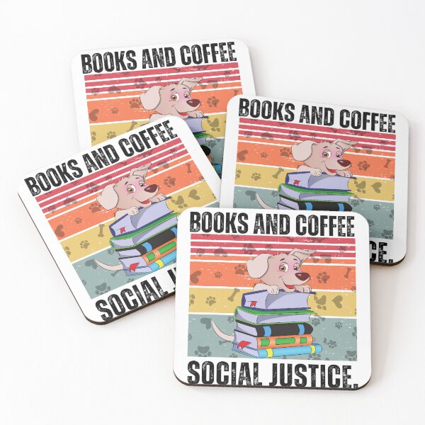Item preview, Books, Coffee, Dogs And Social Justice Vintage  designed and sold by yeodesign  ⭐⭐⭐⭐⭐.