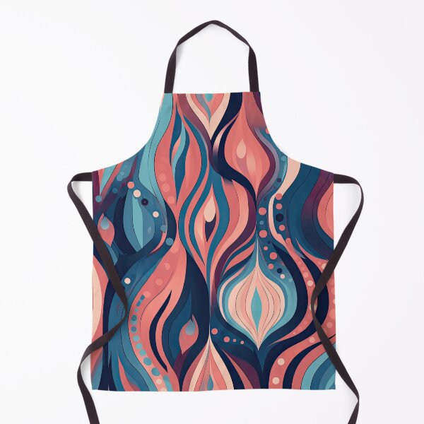 Artikelvorschau, Abstrakte rosa und blaue Wellenlinien 2 entworfen und verkauft von ClericDesign.