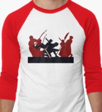 Kylo Ren and Rey vs. Snoke's Praetorian Guard Men's Baseball ¾ T-Shirt