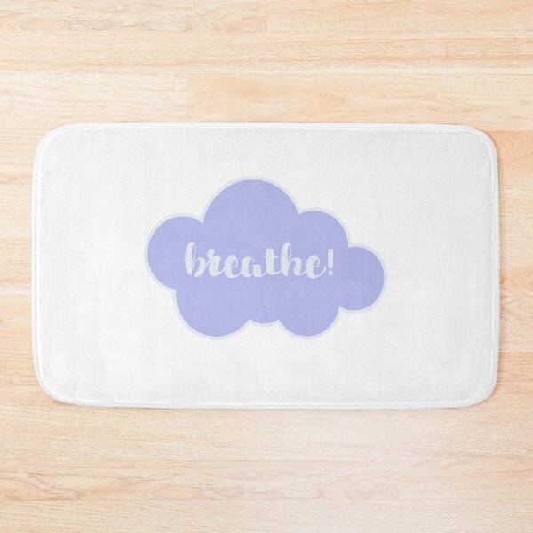 Item preview, Breathe! Pastel Blue Motivational Aesthetic Cloud Quote  designed and sold by inherflopera.