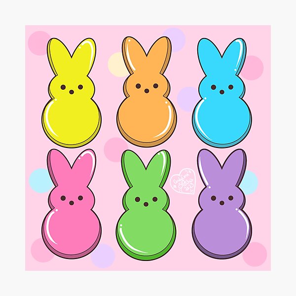 Item preview, Pastel Marshmallow Bunnies designed and sold by candycornsketch.