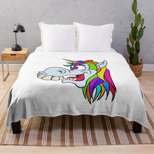 Item preview, Cartoon unicorn with rainbow mane designed and sold by Galfi.