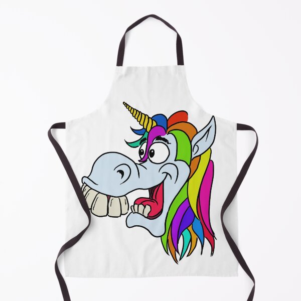 Item preview, Cartoon unicorn with rainbow mane designed and sold by Galfi.