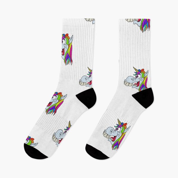Item preview, Cartoon unicorn with rainbow mane designed and sold by Galfi.