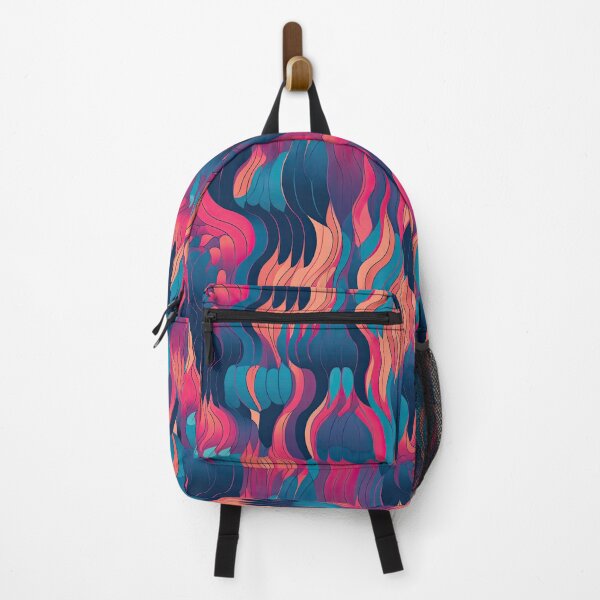 Artikelvorschau, Abstrakte rosa und blaue Wellenlinien 3 entworfen und verkauft von ClericDesign.
