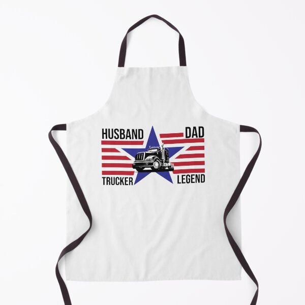 Item preview, Husband Dad Trucker Legend - Retro Funny Truck Driver Husband US Flag designed and sold by NewDayDesigns.