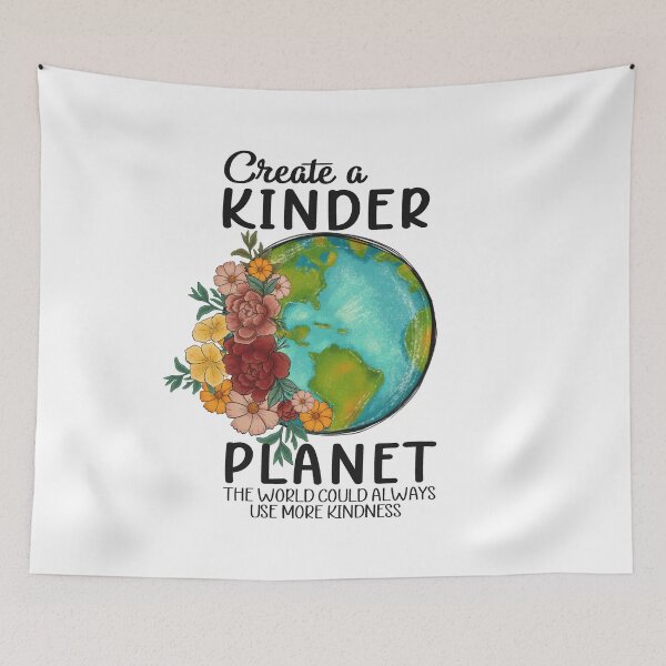 Item preview, Create A Kinder Planet designed and sold by DigitalChickHub.