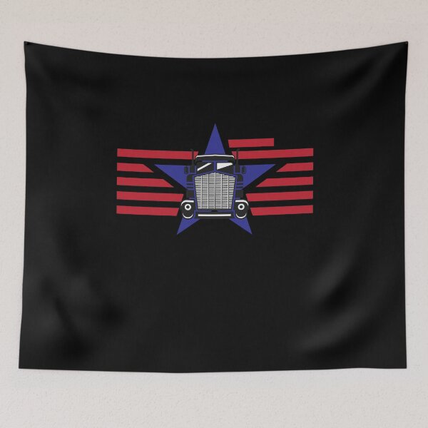 Item preview, Husband Dad Trucker Legend -  Retro Funny Truck Driver Husband US Flag designed and sold by NewDayDesigns.
