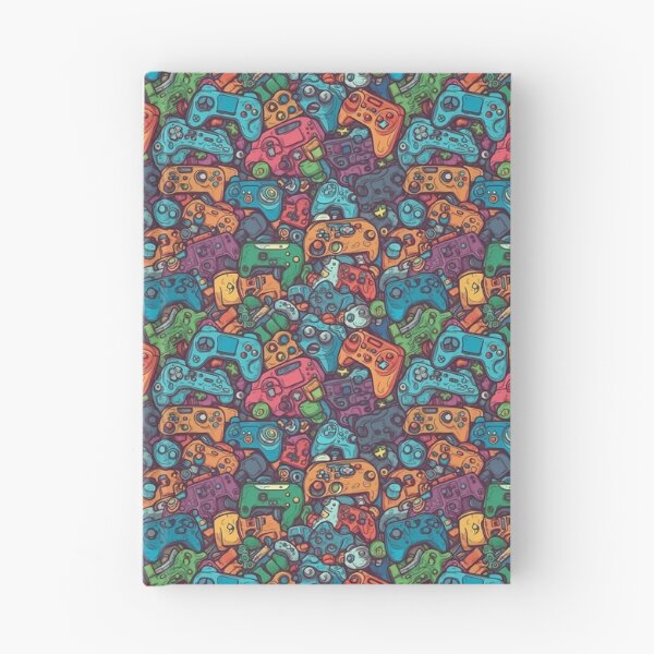 Item preview, Pattern Game Pads Retro Tech Vibrant Cartoon Style designed and sold by Arncil.