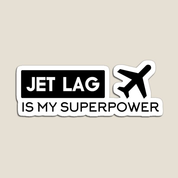 Vista previa del artículo con la obra «EL JET LAG ES MI SUPERPODER», diseñado y vendido por Nouni-abdo.