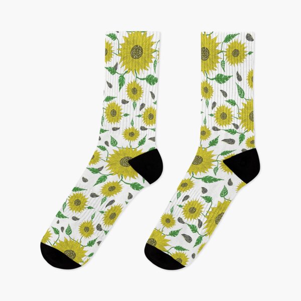Item preview, Cute sunflower and sunflower seeds pattern design  designed and sold by Jsamdesigns.