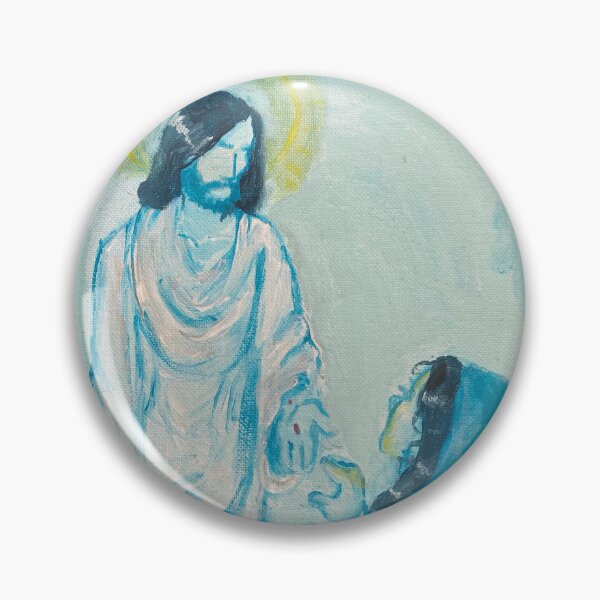 Item preview, acrylic painting of Christ designed and sold by ArtSaysItAll.