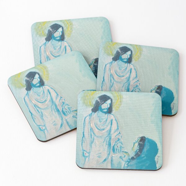 Item preview, acrylic painting of Christ designed and sold by ArtSaysItAll.
