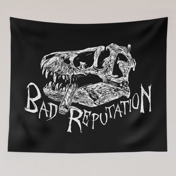 Item preview, Bad Reputation T-Rex Skull white version designed and sold by Glenn Mueller.