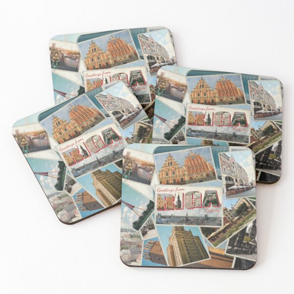 Item preview, Greetings from Riga in Latvia Vintage style retro souvenir designed and sold by DeveloperProp0.