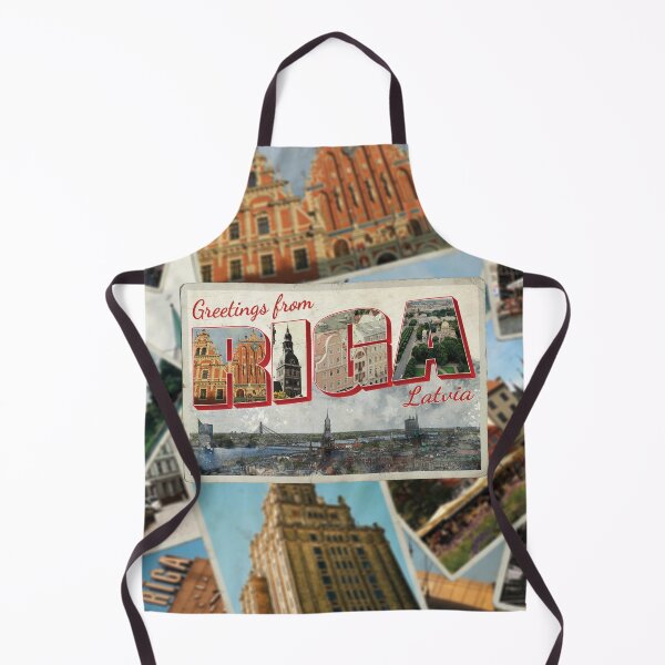 Item preview, Greetings from Riga in Latvia Vintage style retro souvenir designed and sold by DeveloperProp0.