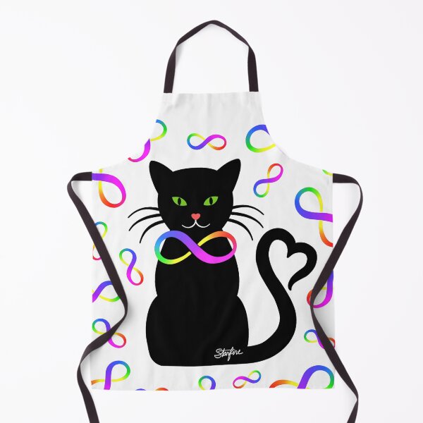 Item preview, Autisticat with Neurodiversity Confetti designed and sold by Starfire Studio.