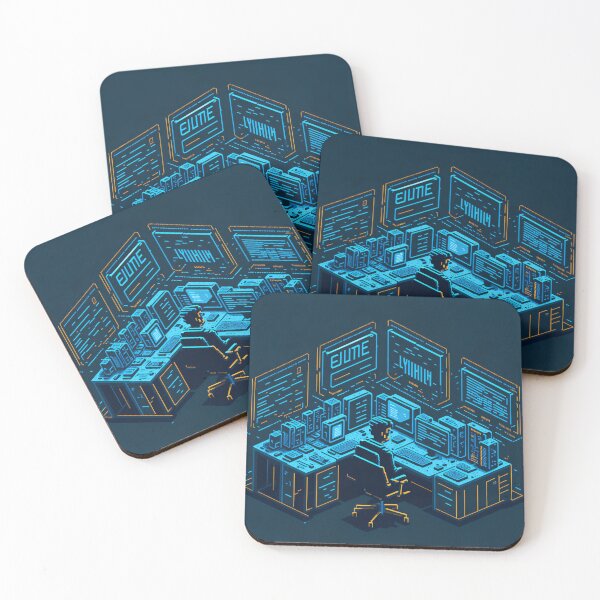 Item preview, Cyber Security SOC Pixel Art Style designed and sold by mukraker.